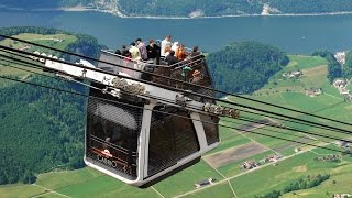 Ride on the Stanserhorn Cabrio Tram at Lake Lucerne [upl. by Daria786]