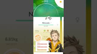 Evolving 3 star NINCADA in Pokemon go pokemon pokemongo shinypokemon shorts [upl. by Colver]