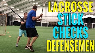 2 Lacrosse Defensive STICK CHECK DRILLS Every Defenseman Should be Doing [upl. by Eikkin]