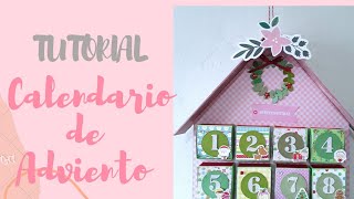 TUTORIAL CALENDARIO DE ADVIENTO TIPO CASITA [upl. by Stricklan]