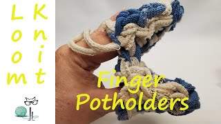 Flexee Loom Finger Potholders  Weaving Without a Special Loom [upl. by Osbourne]