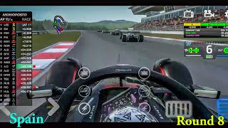 Monoposto 2024 S3 Round 8 Spain GrandPrix Not A Perfect Strategy Losing Too Much In Championship [upl. by Jobi]