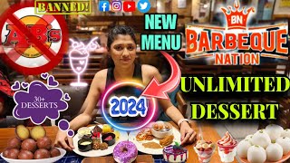 Barbeque Nation Buffet at ₹599🤯 30 Desserts 🔥 New BBQ Nation 2024  BBQ Nation vs Absolute Barbecue [upl. by Esdnyl]