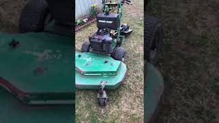 Bobcat  ransomes 48inch walkbehind mower with sulky  velky  sully kawasaki fh430v 15hp [upl. by Lebiralc]