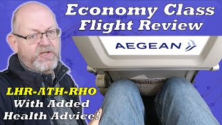 Flight Review  Aegean Airlines Economy Class London to Athens to Rhodes kinda [upl. by Taylor]