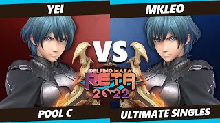 RETA 2022  Yei Meta Knight Byleth Vs MkLeo Byleth SSBU Ultimate Tournament [upl. by Oeram]