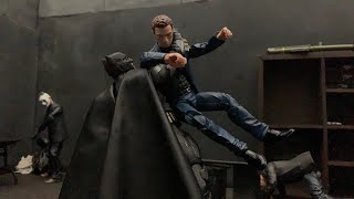 Batman Warehouse Takedown StopMotion Short [upl. by Abbey]