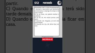 📘 QUESTÃO DE PORTUGUÊS PARA CONCURSO português concurso concursospúblicos concursos simulado [upl. by Acquah662]