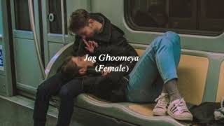 jag ghoomeya female slowed  reverb [upl. by Anderer]