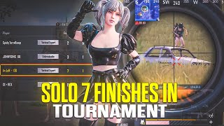 SOLO 7 KILLS DOMINATION  TOURNAMENT GAMEPLAY  BGMI [upl. by Hock]