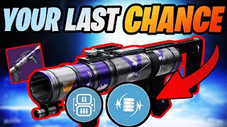 Get this INSANE weapon in Destiny 2 before its GONE [upl. by Neicul322]