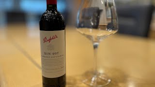 Penfolds 2018 Bin 407 Australia Premium Wine Review [upl. by Meeharbi475]