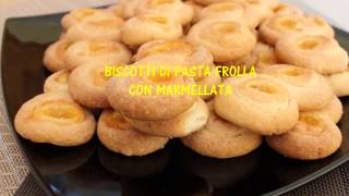 Biscotti di pasta frolla con marmellata  Le Ricette di Arcangela [upl. by Aramot144]