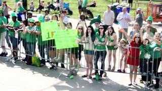 Break dancing on a float for ST Patrick day parade quotPINT CHICAGOquot [upl. by Rezal]