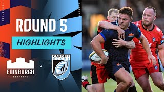 Edinburgh v Cardiff Rugby  Highlights  Round 5  URC 202425 [upl. by Leicam]