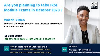 Discover the Key to Success IRSE Licences and Module Exam Preparation [upl. by Acisset351]