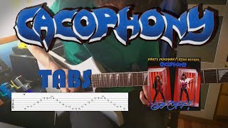 JASON BECKER Cacophony Go Off Arpeggio Section cover W LESSON amp TABS [upl. by Abrahamsen811]