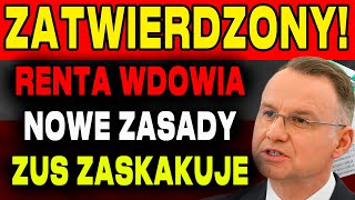 RENTA WDOWIA ZUS OGŁASZA NOWE ZASADY BĘDĄ TO NAJWIĘKSZE WYPŁATY DLA WDÓW W GRUDZIEŃ 2024 [upl. by Olegnalehcim]