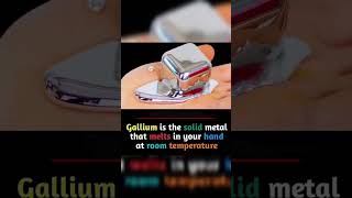 Gallium Metalshorts shortsvideo viralshorts science sciencequizforkids [upl. by Yetta]