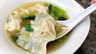 WONTON SOUP  Quick Wonton Soup Broth Recipe  Simply Mamá Cooks [upl. by Esaele]