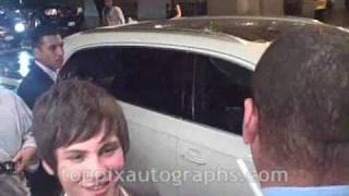 Logan Lerman  Signing Autographs at the My Own and Only Premiere in NYC [upl. by Hanover]