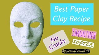 Best Paper Clay RecipeHow to make paper clay at homediy paper clayHow to make paper mache [upl. by Adnilahs]