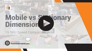 xDIM Mobile Dimensioning Speed Comparison Video vs Fixed Stationary Dimensioning [upl. by Theron]