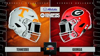 TENNESSEE VS GEORGIA Week 12  College Football 25  Full Gameplay [upl. by Ahsaetal]