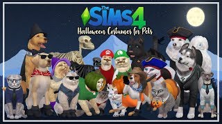 20 HALLOWEEN COSTUMES FOR PETS IN THE SIMS 4 [upl. by Eetsud]