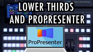 SE4000 Tutorial 3 How to Use ProPresenter and Lower Thirds [upl. by Issy388]