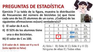 Ejercicio Nro 7 Estadistica Interpretación de tablas de frecuencias [upl. by Nawad326]