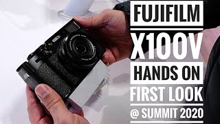 Fujifilm X100V Hands On  First Look  Fujifilm Summit 2020  House of Photography London [upl. by Reinald]