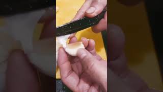 Garlic 🧄peeling trending satisfaying viralvideo short [upl. by Aidnis711]