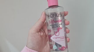 Ponds Brightening Rose Micellar Water Review [upl. by Irvin]