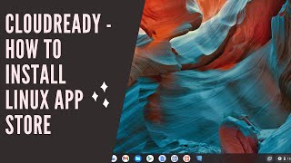 CloudReady – How to install Linux app store [upl. by Jarita295]