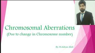 Chromosomal Aberration in Urdu Hindi  ZOOL1112  BSc ZoologyA [upl. by Cecile531]