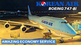 KOREAN AIR BOEING 7478i ECONOMY  Seoul  Honolulu [upl. by Akemihs]