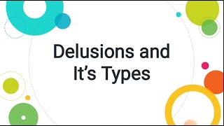 Delusions and Its Types PsychologyUrduHindi [upl. by Ainnek]