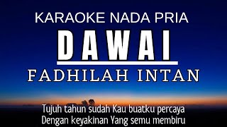 FADHILAH INTAN  Dawai Karaoke Male Key  Nada Pria 3 [upl. by Epifano669]