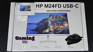 HP M24FD USBC MONITOR  UNBOXING  BY Anything TampU [upl. by Renaud897]