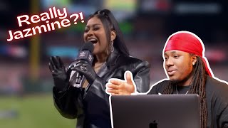 Jazmine Sullivan KILLS The National Anthem  Performance Review  Reaction [upl. by Dopp]