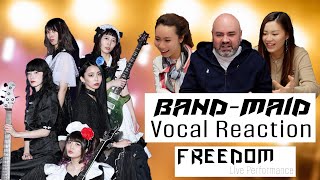 BANDMAID reaction Freedom Live Performance – Vocal Coach Reacts [upl. by Sande]