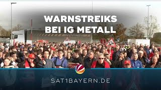 Warnstreiks angekündigt IG Metall fordert mehr Lohn [upl. by Weinert]