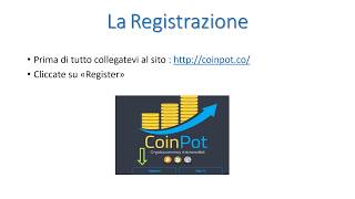 Registrazione a Coinpot [upl. by Assirral77]