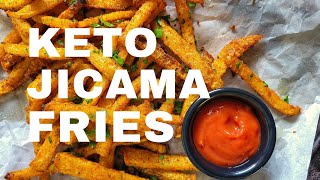 THE ULTIMATE KETO FRENCH FRIES CRISPY JICAMA FRIES [upl. by Aitropal]