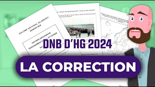 Brevet ➜ La correction du sujet dHistoireGéographieEMC 2024 [upl. by Ellac]