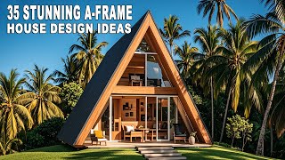 35 Stunning AFrame House Designs  Tropical Country Home Ideas  Homestead Chic [upl. by Neuberger]