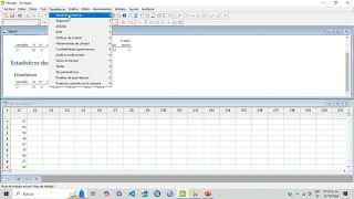 Minitab Estadísticas Descriptivas media mediana y moda desviación estándar varianza rango etc [upl. by Zealand]