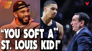 Jayson Tatum tells CRAZY story of Coach K CALLING HIM OUT at Duke  Club 520 [upl. by Atiuqet447]