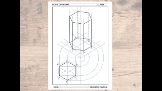 Assonometria isometrica prisma a base esagonale [upl. by Entruoc]